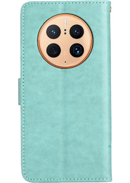 Huawei Mate 50 Pro Için Filp Durumda Manyetik Kapatma Kart Tutucu Bilek Kayışı (Yurt Dışından)