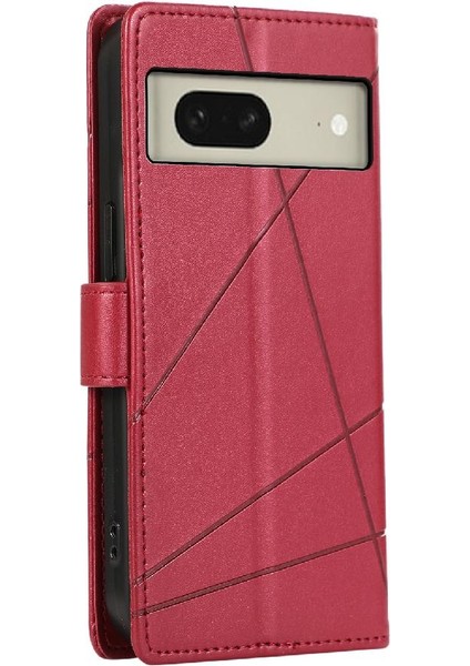 Google Piksel 8 Şok Emici Kickstand Üç Kart Yuvaları Için Flip Case (Yurt Dışından)