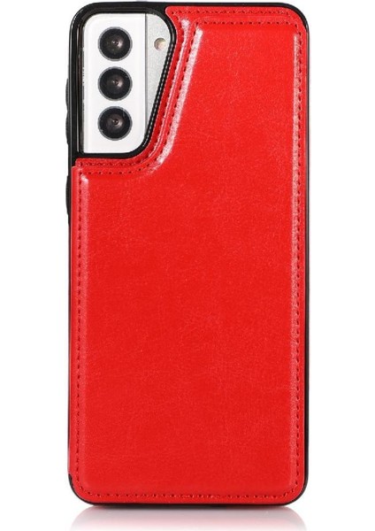 Samsung Galaxy S21 Artı Çift Manyetik Toka Kart Yuvaları Için Cüzdan Kılıf (Yurt Dışından) modelleri