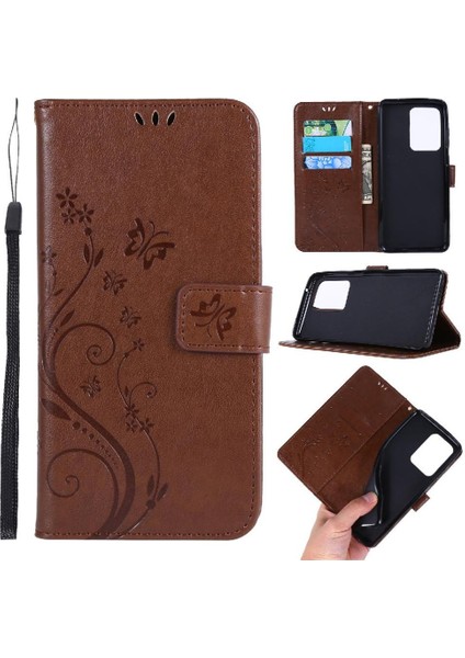 Samsung Galaxy S20 Ultra Kart Tutucu Için Pu Deri Kickstand Durumda (Yurt Dışından)