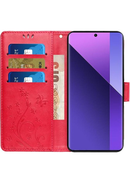 Bdt Shop Oppo RENO11 Pro Bilek Kayışı Kickstand Pu Deri Manyetik Için Filp Durumda (Yurt Dışından)