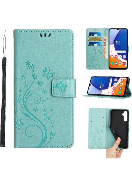 Samsung Galaxy S24 Artı Pu Deri Kickstand Kart Tutucu Için Filp Durumda (Yurt Dışından)