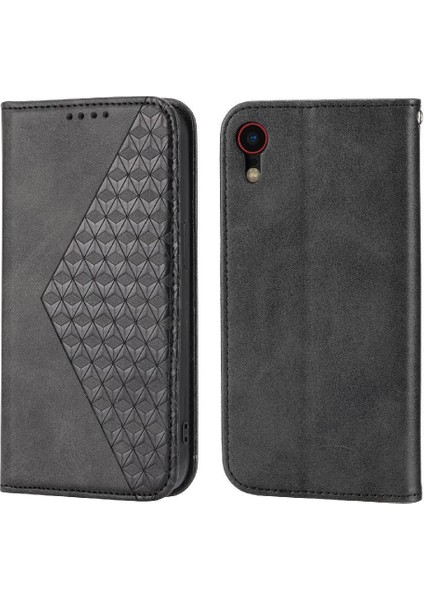 IPhone Xr Cüzdan Günlük Kullanım Için Flip Case El Kayışı Standı Eşkenar Dörtgen Şekli (Yurt Dışından) indirimleri