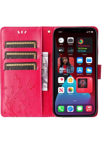 IPhone 15 Için Filp Durumda Pro Max Kart Tutucu Pu Deri Manyetik Kapatma (Yurt Dışından)