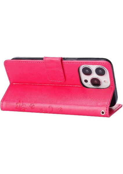 IPhone 15 Için Filp Durumda Pro Max Kart Tutucu Pu Deri Manyetik Kapatma (Yurt Dışından)