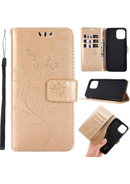 IPhone 14 Için Filp Durumda Artı Pu Deri Bilek Kayışı Kart Tutucu Manyetik (Yurt Dışından)
