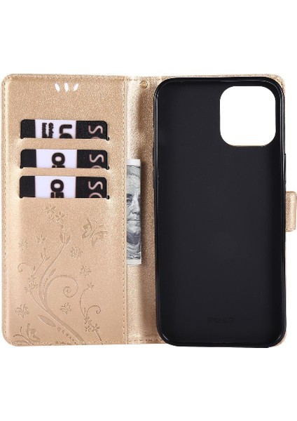 IPhone 14 Için Filp Durumda Artı Pu Deri Bilek Kayışı Kart Tutucu Manyetik (Yurt Dışından)