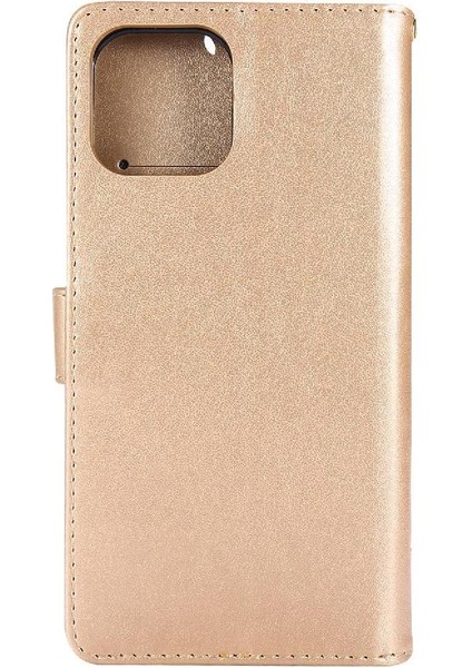 IPhone 14 Için Filp Durumda Artı Pu Deri Bilek Kayışı Kart Tutucu Manyetik (Yurt Dışından)