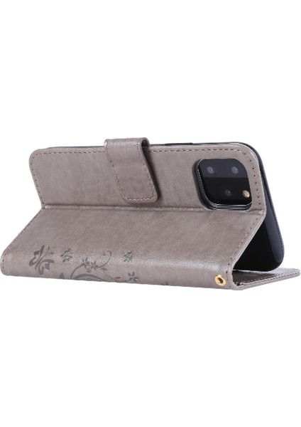 IPhone 12 Için Filp Durumda Pro Max Kart Tutucu Bilek Kayışı Pu Deri Kapatma (Yurt Dışından)