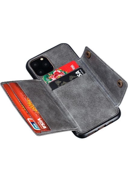 Iphone 11 Için Cüzdan Durumda Pro Max Cüzdan Durumda Kart Tutucu Buit Demir (Yurt Dışından)