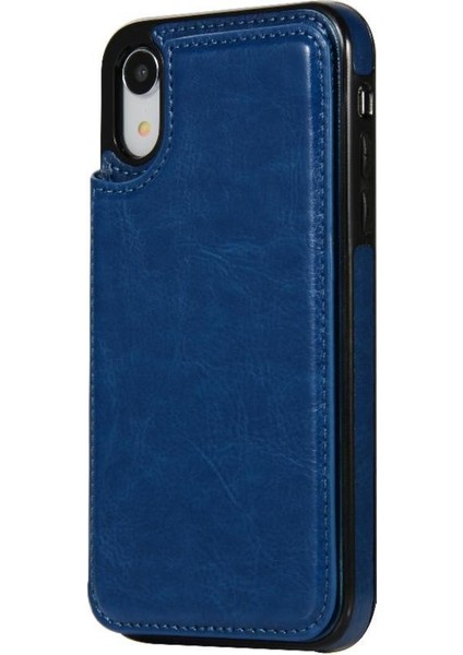 Kart Tutucu ile IPhone Xr Pu Deri Kickstand Kart Yuvaları Için Cüzdan Kılıf (Yurt Dışından) modelleri