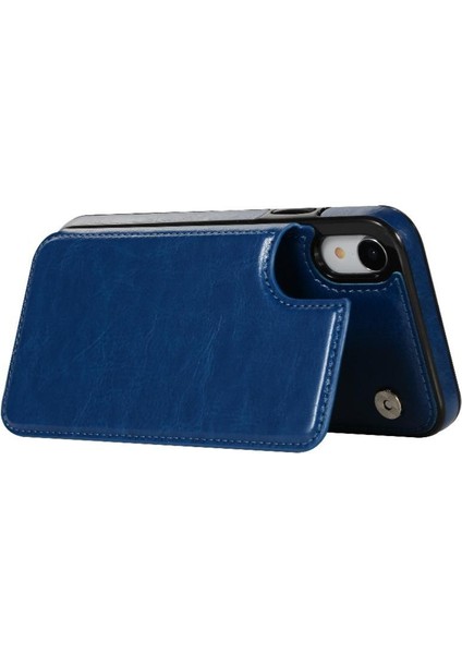 Kart Tutucu ile IPhone Xr Pu Deri Kickstand Kart Yuvaları Için Cüzdan Kılıf (Yurt Dışından) fırsatları