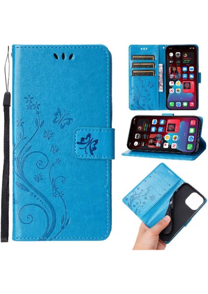 IPhone 15 Için Filp Durumda Pro Max Kart Tutucu Pu Deri Manyetik Kapatma (Yurt Dışından)