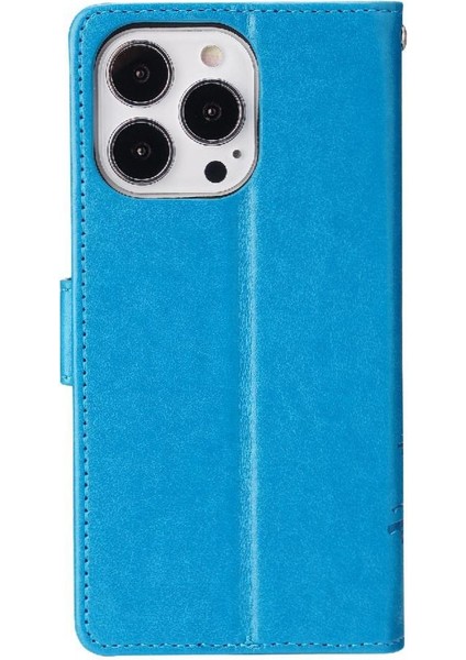 IPhone 15 Için Filp Durumda Pro Max Kart Tutucu Pu Deri Manyetik Kapatma (Yurt Dışından)