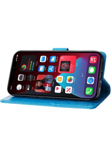 IPhone 15 Için Filp Durumda Pro Max Kart Tutucu Pu Deri Manyetik Kapatma (Yurt Dışından)