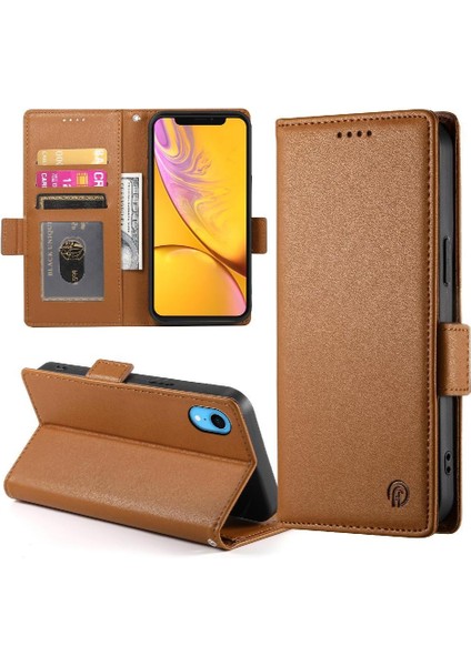IPhone Xr Cüzdan Flip Günlük Kullanım Kartvizit Yuvaları Için Flip Case (Yurt Dışından)