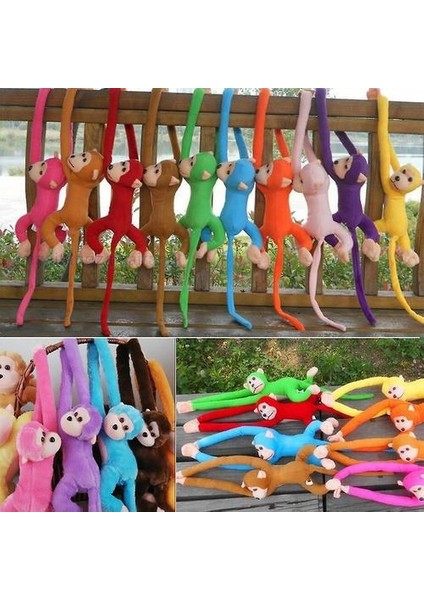 Sevimli Uzun Kol Kuyruğu Maymun Yumuşak Peluş Oyuncak - Bebek Uyku Yatıştırma ve Dekorasyon (70CM Mavi) (Yurt Dışından) modelleri