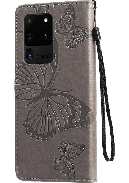 Samsung Galaxy S20 Ultra Manyetik Kapak Pu Deri Flip Kickstand (Yurt Dışından) modelleri