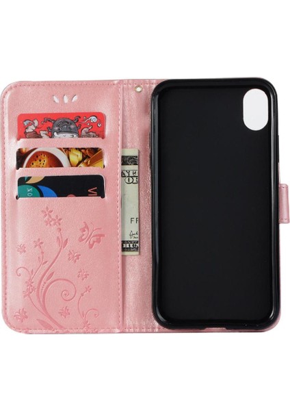 IPhone Xs Max Manyetik Kapatma Kickstand Pu Deri Bilek Için Filp Durumda (Yurt Dışından) modelleri