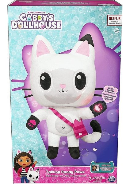 Gabby's Dollhouse, Işıklar, Müzik, 10 Ses ve Cümleyle 10 Inç Konuşan Pandy Paws Peluş Oyuncak (Yurt Dışından) fiyatları