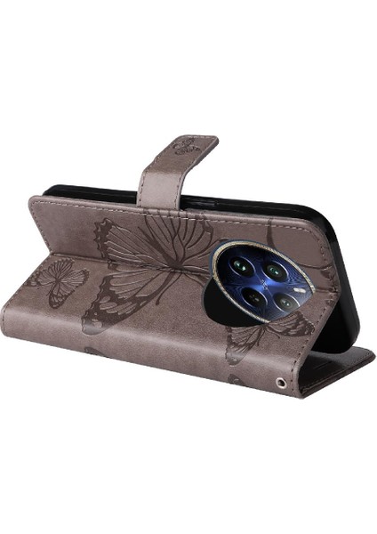 Kart Yuvası Standı ile Realme 12 Pro Artı Pu Deri Kılıf Kickstand Çevirin (Yurt Dışından)