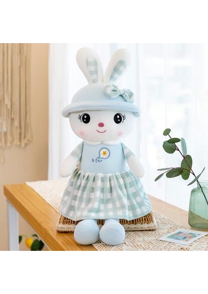 50 cm Bunny Peluş Oyuncak Süper Yumuşak Uyku Yastık Noel Hediyesi | Peluş Yastıklar (Mavi) (Yurt Dışından)