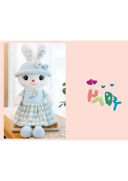 50 cm Bunny Peluş Oyuncak Süper Yumuşak Uyku Yastık Noel Hediyesi | Peluş Yastıklar (Mavi) (Yurt Dışından)