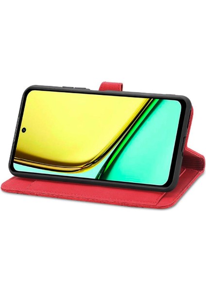 Realme C67 4g Flip Fermuar Tarzı Çoklu Kart Yuvası Cüzdan Için Flip Case (Yurt Dışından)