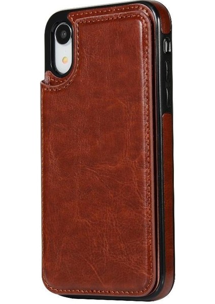 Kart Tutucu ile IPhone Xr Pu Deri Kickstand Kart Yuvaları Için Cüzdan Kılıf (Yurt Dışından) fiyatları