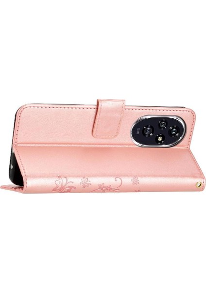Onur Için Flip Case 200 Pro Bilek Kayışı Manyetik Kapatma Kart Tutucu Pu (Yurt Dışından)