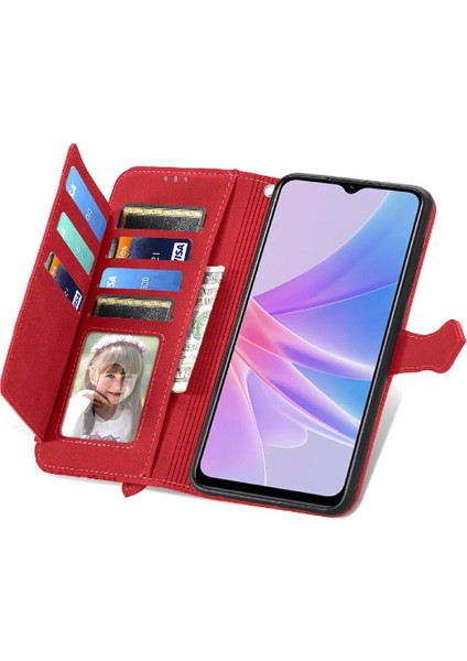 Oppo A78 5g Çoklu Kart Yuvası Iş Çok Renkli Cüzdan Flip Için Flip Case (Yurt Dışından)