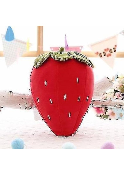 40CM Kırmızı Yaratıcı Simülasyon Çilek Peluş Oyuncak, Meyve Peluş Yastığı - Dolgulu Oyuncak AZ16331 (Yurt Dışından) fiyatları