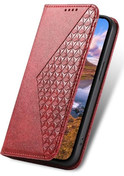 Samsung Galaxy A54 5g Eşkenar Dörtgen Şekli Günlük Kullanım El Kayışı Için Flip Case (Yurt Dışından)