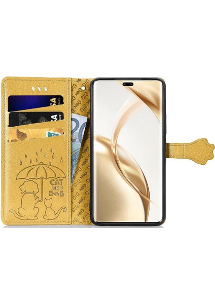 Onur Için Flip Case 200 Pro Kısa Kayış Deri Kılıf Darbeye Karikatür (Yurt Dışından)