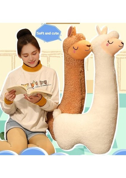 75 cm Sevimli Alpaka Peluş Oyuncak Vicugna Pacos Japon Yumuşak Dolması Sevimli Alpacasso Koyun Llama Çocuklar Kızlar Için Hayvan Bebekler Hediyeler | Doldurulmuş ve Amp;peluş Hayvanlar (Yurt Dışından)