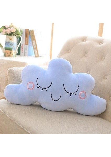 60 cm Cloud Peluş Yastık Yumuşak Kanepe Dinlenme Yastık Bulut Dolması Oyuncaklar Çocuklar Için Bebek Çocuk Kız Hediye Kawaii Yastık Peluş Sevimli Sky Serisi | Peluş Yastıklar (Mavi) (Yurt Dışından)