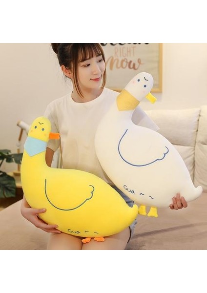 Beyaz Ördek 1 Adet Yaratıcı Simülasyon Diş Peluş Yastıklar Sevimli Ördek / Diş / Saat Doll Yumuşak Kanepe Yastık Ilginç Hediye Kız Ev Dekorasyon | Peluş Yastıklar (Yurt Dışından)