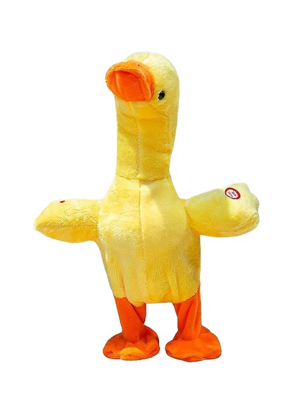Peluş Oyuncaklar Çekin Boyun Küçük Sarı Ördek, Yürüyüş ve Şarkı Çocuk Eşlik Oyuncaklar (Yurt Dışından)