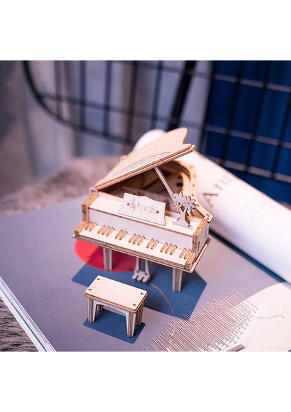 Dıy Grand Piyano Oyuncaklar 3D Ahşap Bulmaca Oyuncak Montaj Modeli Ahşap Masa Dekorasyon Çocuklar Için Çocuklar Için = | Bulmacalar (Yurt Dışından) fiyatları