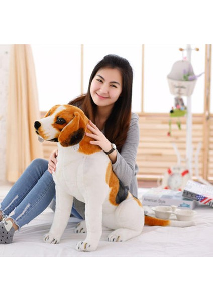 60 cm Sevimli Dev Büyük Boy Beagle Köpek Peluş Oyuncak Gerçekçi Dolması Hayvanlar Köpek Hediye Çocuklar Için Ev Dekorasyon Pet Shop Doğum Günü Hediyesi | Köpek Oyuncakları (Yurt Dışından)