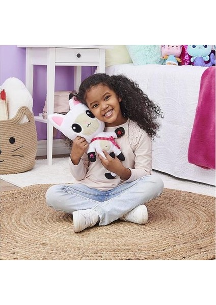 Gabby's Dollhouse, Işıklar, Müzik, 10 Ses ve Cümleyle 10 Inç Konuşan Pandy Paws Peluş Oyuncak (Yurt Dışından)