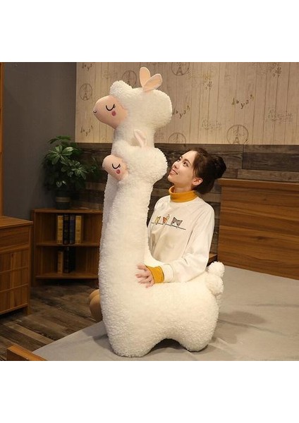 75 cm Sevimli Alpaka Peluş Oyuncak Vicugna Pacos Japon Yumuşak Sevimli Alpacasso Koyun Llama Hayvan Dollsgifts (Yurt Dışından)