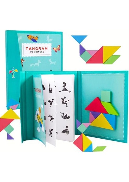 Yeni Çocuklar Manyetik 3D Bulmaca Yapboz Tangram Düşünme Eğitim Oyunu Bebek Öğrenme Eğitim Ahşap Oyuncaklar Çocuklar Için | Bulmacalar (Yurt Dışından)