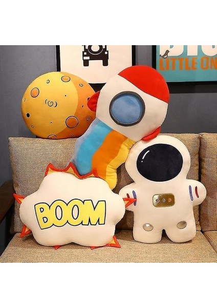 (Boom) Doldurulmuş Hayvanlar Uzay Astronot Peluş Oyuncaklar Yaratıcı Doldurulmuş Yastık Komik Simülasyon Bomba Mars Havacılık Yastık Çocuk Erkek Çocuklar Için Doğum Günü Hediyesi (Yurt Dışından)