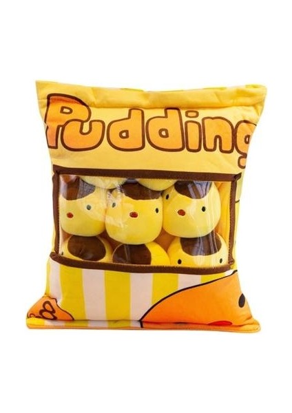 Snack Çanta Gıda Dolması Oyuncak Mini Hayvan Puding Şekli Ev Ofis Yastıkları Yastık Peluş Oyuncaklar Çocuk Noel Hediyeler (45 * 35 Cm) (Yurt Dışından)