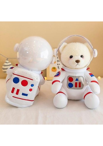 30CM Yaratıcı Uzay Ayı Peluş Oyuncaklar Beyaz Astronot Ayı Yumuşak Bebek Kızlar Peluş Sırt Çantası Güzel Ayı Kız Girlthant Hediye Için Güzel Ayı Oyuncaklar (Yurt Dışından)