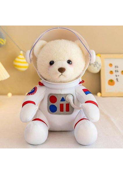 30CM Yaratıcı Uzay Ayı Peluş Oyuncaklar Beyaz Astronot Ayı Yumuşak Bebek Kızlar Peluş Sırt Çantası Güzel Ayı Kız Girlthant Hediye Için Güzel Ayı Oyuncaklar (Yurt Dışından)