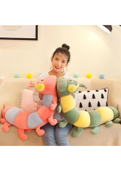 60 cm Rctown Sevimli Peluş Uyku Yastık Peluş Bebek Uzun Pamuk Karikatür Uzun Caterpillar Earmuff Dolması Oyuncak Sevimli Çocuklar Hediye | Peluş Yastıklar (Yurt Dışından)