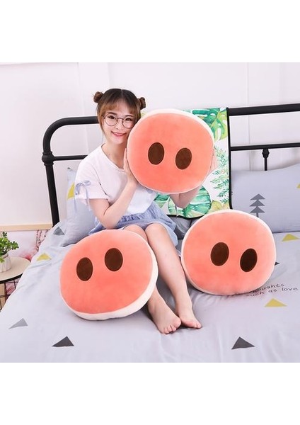 1 Parça 40 * 38 cm Yaratıcı Yuvarlak Pembe Domuz Burun Yumuşak Yastık Kanepe Yastık Eğlenceli Kişiselleştirilmiş Ev Dekorasyon Moda Karikatür Peluş Doldurulmuş Oyuncak |peluş Yastık (Yurt Dışından)