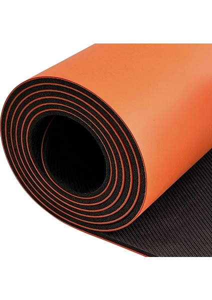 Hizalama Tasarım 5mm Kauçuk Mat Kaydırmaz Yoga Mat Pilates Mat Turuncu modelleri
